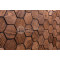 Стеновая панель Tarsi Коллекция 2 WP3D15050 Соты фаска дуб тонировка мокко, 347*300*12 мм