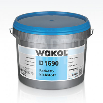 Паркетный клей Wakol D 1690 1-компонентный дисперсионный (14 кг)