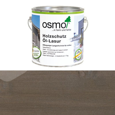 Защитное масло-лазурь для древесины с эффектом серебра Osmo Holzschutz Ol-Lasur Effekt 1143 Оникс серебро (2.5л)