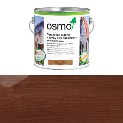 Защитное масло-лазурь для древесины Osmo Holzschutz Ol-Lasur 727 Палисандр (25л)