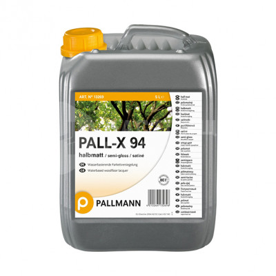 Однокомпонентный паркетный лак на водной основе Pallmann Pall-X 94 глянцевый (4.5кг)